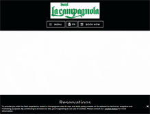 Tablet Screenshot of hotellacampagnola.com