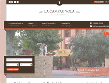 Tablet Screenshot of hotellacampagnola.info